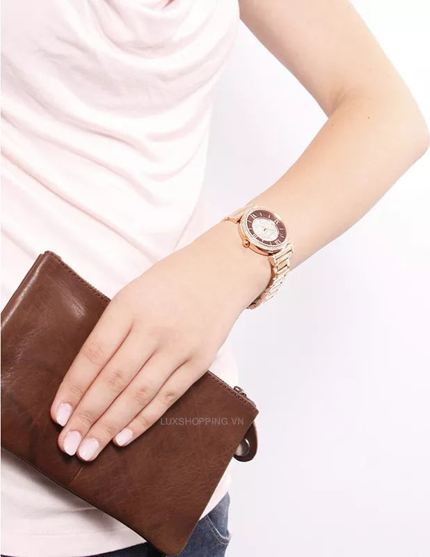  Shop Authentic Michael Kors Catlin Quartz Rose Gold Dial Rose Gold Steel Strap Watch For Women - MK3412 - Luxxuri