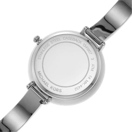  Shop Authentic Michael Kors Charley Quartz Crystals Silver Dial Silver Steel Strap Watch For Women - MK4432 - Luxxuri
