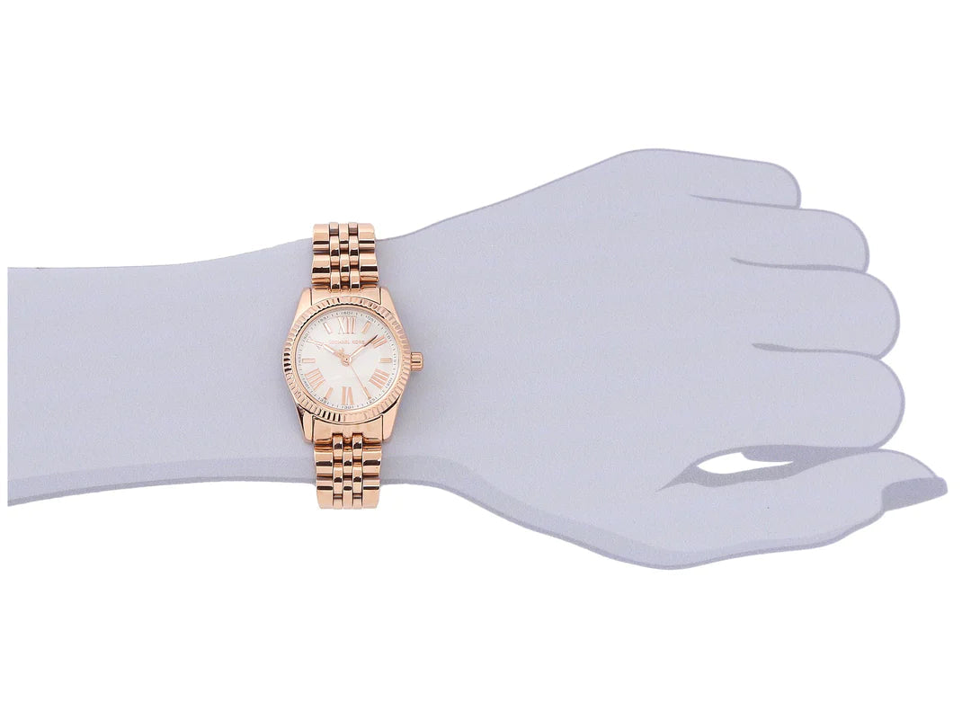  Shop Authentic Michael Kors Lexington Quartz White Dial Rose Gold Steel Strap Watch For Women - MK3230 - Luxxuri
