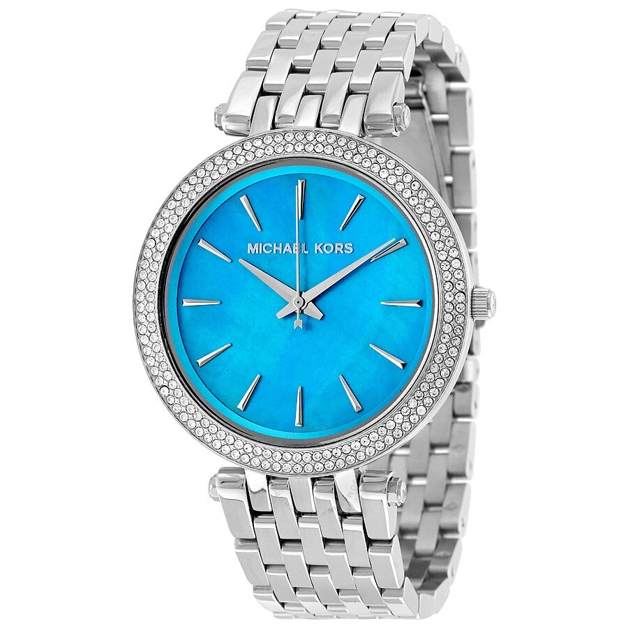  Shop Authentic Michael Kors Darci Mother of Pearl Blue  Dial Silver Steel Strap Watch for Women - MK3515 - Luxxuri