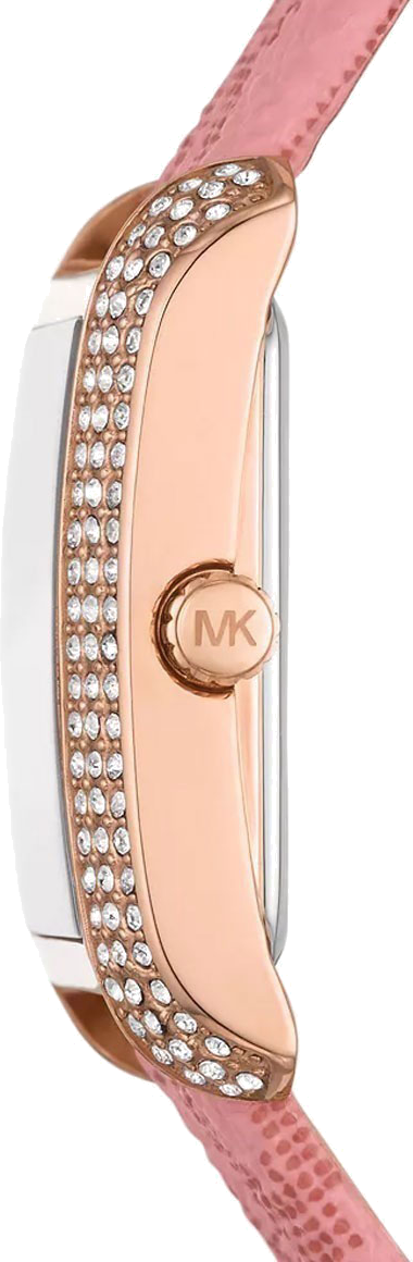  Shop Authentic Michael Kors Emery Quartz Diamonds Red Dial Pink Leather Strap Watch For Women - MK2966 - Luxxuri
