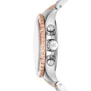  Shop Authentic Michael Kors Everest Chronograph White Dial Two Tone Steel Strap Watch For Women - MK7214 - Luxxuri