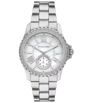  Shop Authentic Michael Kors Everest Three hand Silver Dial Silver Steel Strap Watch For Women - MK7403 - Luxxuri