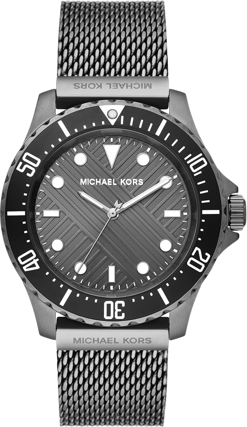  Shop Authentic Michael Kors Everest Quartz Grey Dial Grey Mesh Bracelet Watch For Men - MK9093 - Luxxuri