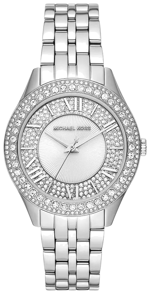  Shop Authentic Michael Kors Harlowe Three-Hand Quartz Silver Dial Silver Steel Strap Watch For Women - MK4708 - Luxxuri