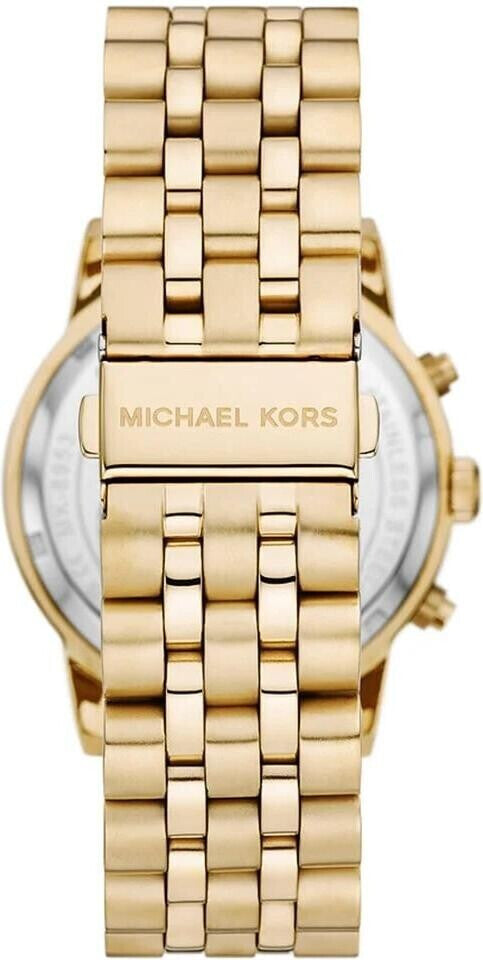  Shop Authentic Michael Kors Hutton Chronograph Gold Dial Gold Steel Strap Watch For Men - MK8953 - Luxxuri