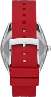  Shop Authentic Michael Kors Janelle Three Hand Red Dial Red Rubber Strap Watch For Women - MK7144 - Luxxuri