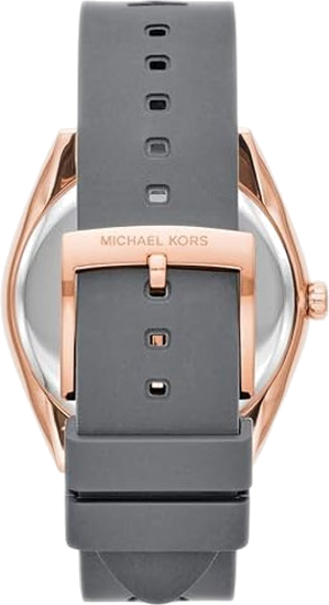  Shop Authentic Michael Kors Janelle Three Hand Grey Dial Grey Rubber Strap Watch For Women - MK7314 - Luxxuri