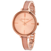  Shop Authentic Michael Kors Jaryn Analog Gold Dial Pink Steel Strap Watch For Women - MK4343 - Luxxuri