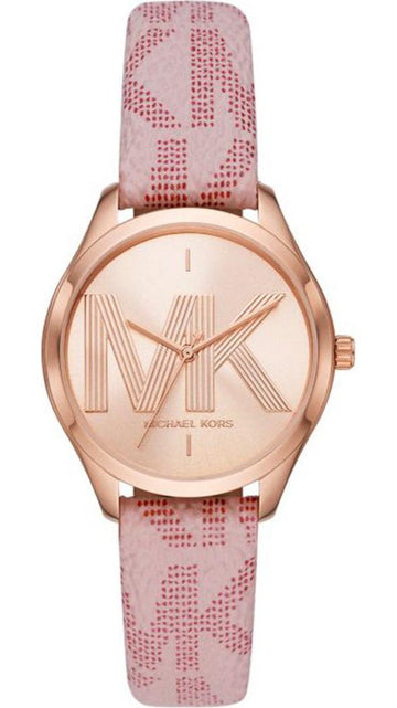  Shop Authentic Michael Kors Jaycie Quartz Rose Gold Dial Pink Leather Strap Watch for Women - MK2879 - Luxxuri