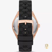  Shop Authentic Michael Kors Jessa Quartz Black Dial Black Silicone Strap Watch For Women - MK7266 - Luxxuri