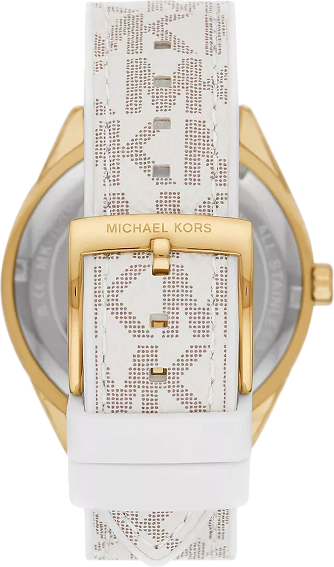  Shop Authentic Michael Kors Jessa Multifunction Gold Dial White Leather Strap Watch For Women - MK7204 - Luxxuri