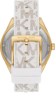  Shop Authentic Michael Kors Jessa Multifunction Gold Dial White Leather Strap Watch For Women - MK7204 - Luxxuri
