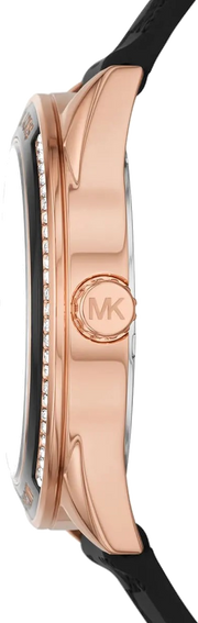  Shop Authentic Michael Kors Jessa Quartz Black Dial Black Silicone Strap Watch For Women - MK7266 - Luxxuri