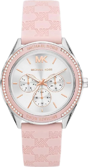  Shop Authentic Michael Kors Jessa Quartz Silver Dial Pink Silicone Strap Watch For Women - MK7268 - Luxxuri