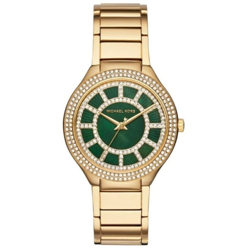 Shop Authentic Michael Kors Kerry Green Dial Gold Steel Strap Watch for Women - MK3409 - Luxxuri