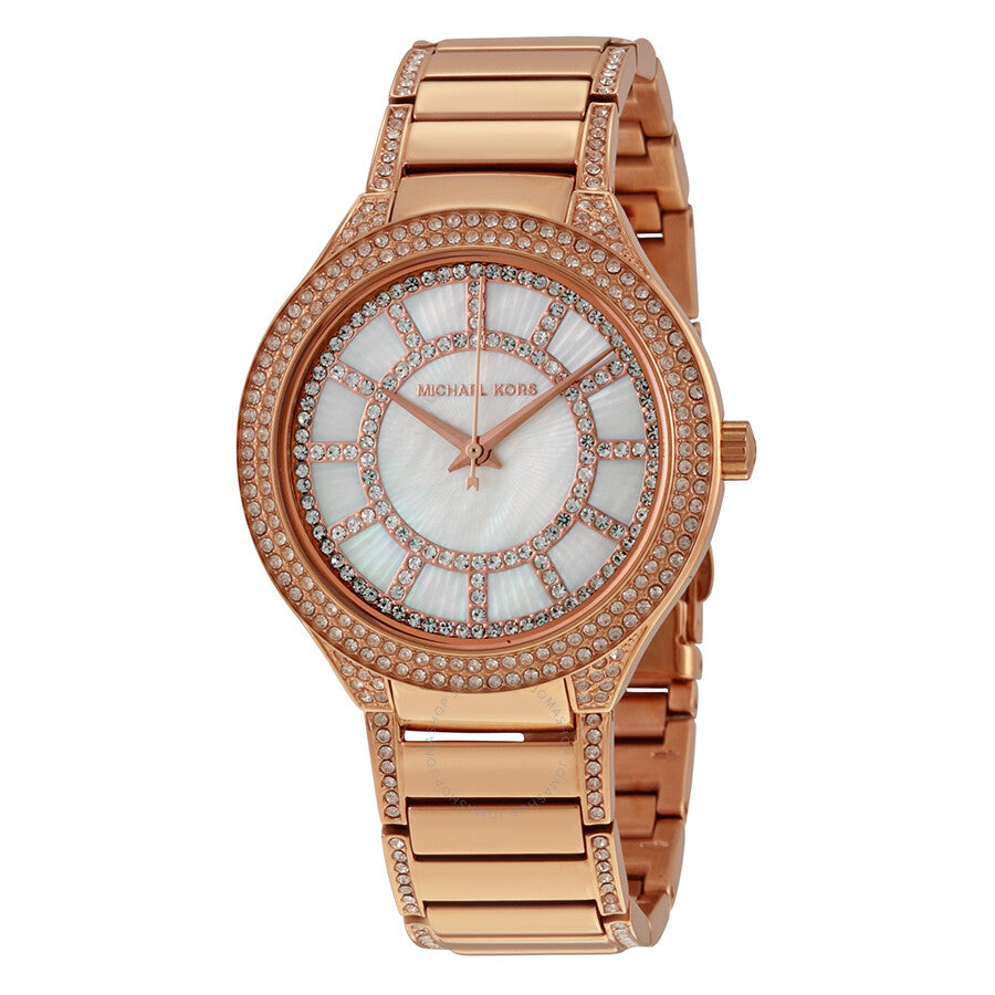  Shop Authentic Michael Kors Kerry Mother of Pearl Dial Rose Gold Steel Strap Watch for Women - MK3313 - Luxxuri