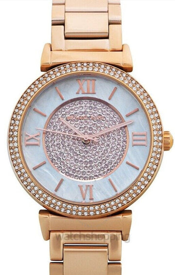  Shop Authentic Michael Kors Kerry Mother of Pearl Dial Rose Gold Steel Strap Watch for Women - MK3333 - Luxxuri