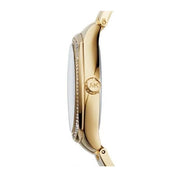  Shop Authentic Michael Kors Byrn Quartz Gold Dial Gold Steel Strap Watch For Women - MK6134 - Luxxuri