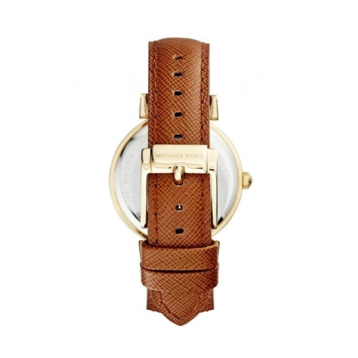  Shop Authentic Michael Kors Catlin Champagne Dial Brown Leather Strap Watch for Women - MK2375 - Luxxuri