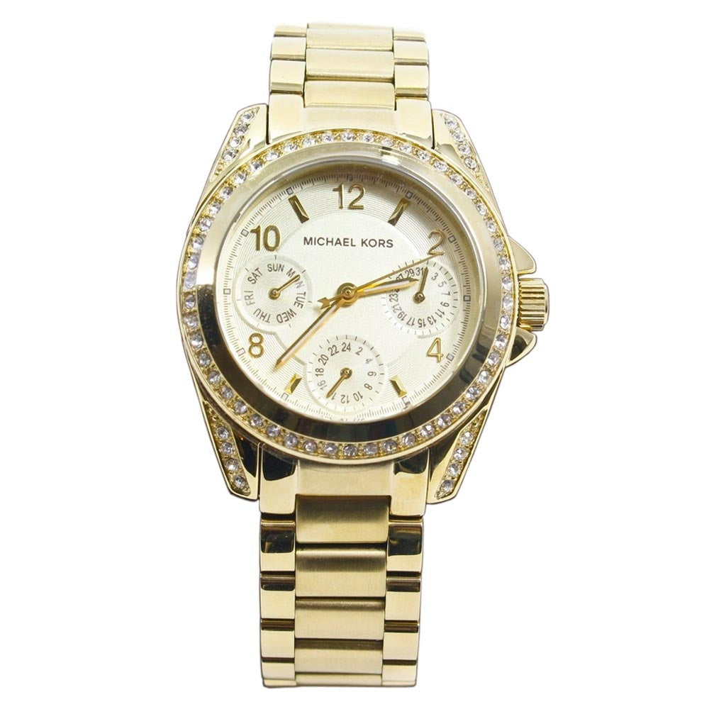  Shop Authentic Michael Kors Blair Gold Dial Gold Steel Strap Watch for Women - MK5639 - Luxxuri