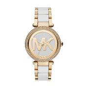 Shop Authentic Michael Kors Parker White Dial Two Tone Steel Strap Watch for Women - MK6313 - Luxxuri