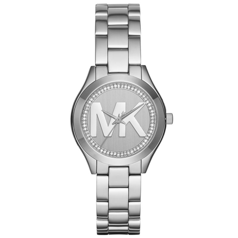  Shop Authentic Michael Kors Mini Slim Runway Silver Dial Silver Steel Strap Watch for Women - MK3548 - Luxxuri