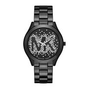  Shop Authentic Michael Kors Slim Runway Black Dial Black Steel Strap Watch for Women - MK3589 - Luxxuri