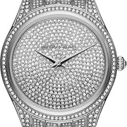 Shop Authentic Michael Kors Lauryn Analog Crystals Silver Dial Silver Steel Strap Watch For Women - MK3717 - Luxxuri