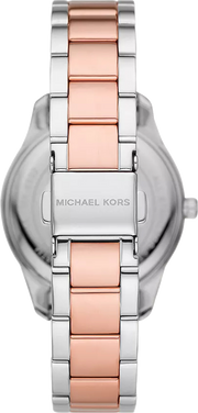  Shop Authentic Michael Kors Layton Three Hand Pink Dial Two Tone Steel Strap Watch For Women - MK6894 - Luxxuri