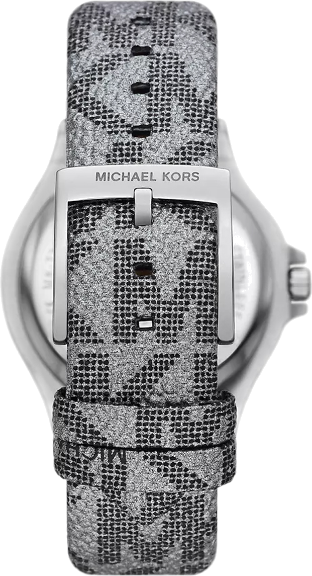  Shop Authentic Michael Kors Lennox Quartz Black Dial Grey Leather Strap Watch For Women - MK7309 - Luxxuri