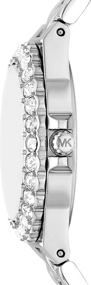  Shop Authentic Michael Kors Lennox Three-Hand Blue Dial Silver Steel Strap Watch For Women - MK7397 - Luxxuri