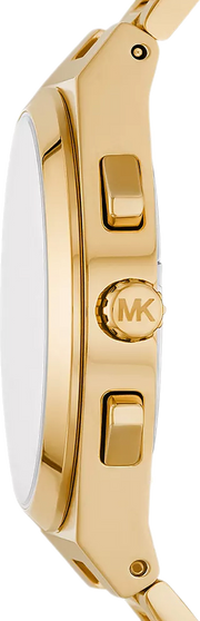  Shop Authentic Michael Kors Lennox Chronograph White Dial Gold Steel Strap Watch For Men - MK9120 - Luxxuri