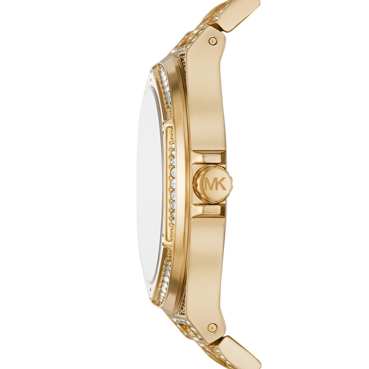  Shop Authentic Michael Kors Lennox Three Hand Crystals White Dial Gold Steel Strap Watch For Women - MK6991 - Luxxuri