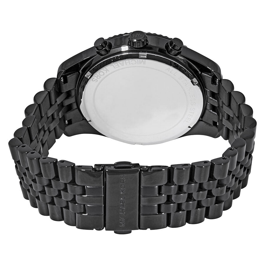  Shop Authentic Michael Kors Lexington Chronograph Black Dial Black Steel Strap Watch for Men - MK8603 - Luxxuri