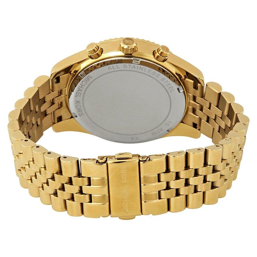  Shop Authentic Michael Kors Lexington Crystals Gold Dial Gold Steel Strap Watch for Men - MK8494 - Luxxuri
