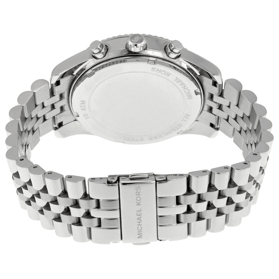  Shop Authentic Michael Kors Lexington Silver Dial Silver Steel Strap Watch for Men - MK8405 - Luxxuri