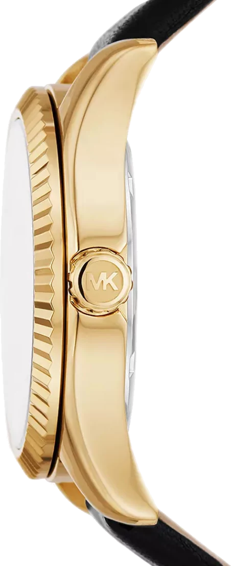  Shop Authentic Michael Kors Lexington Black Dial Black Leather Strap Watch For Women - MK4748 - Luxxuri