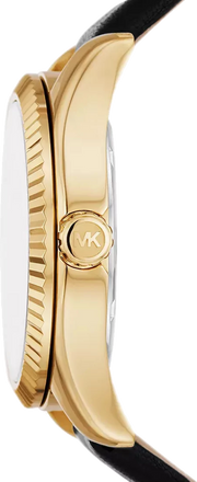  Shop Authentic Michael Kors Lexington Black Dial Black Leather Strap Watch For Women - MK4748 - Luxxuri