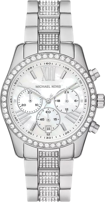  Shop Authentic Michael Kors Lexington Chronograph White Dial Silver Steel Strap Watch For Women - MK7243 - Luxxuri