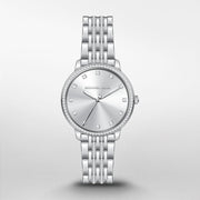  Shop Authentic Michael Kors Melissa Quartz Silver Dial Silver Steel Strap Watch for Women - MK4367 - Luxxuri