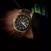 Shop Authentic Michael Kors Cunningham Multifunction Black Dial Gold Steel Strap Watch For Men - MK7154 - Luxxuri