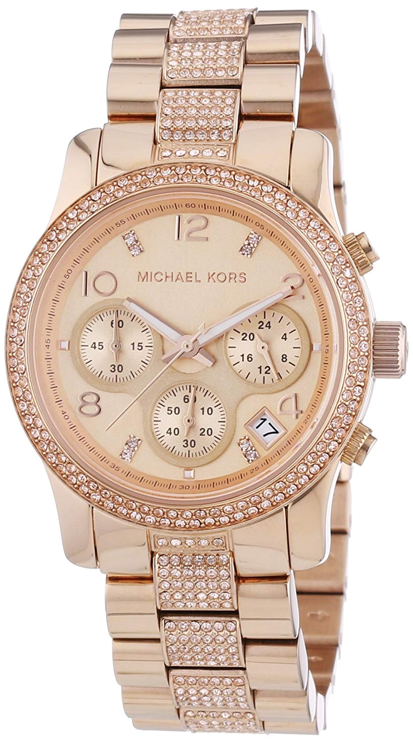  Shop Authentic Michael Kors Runway Gold Dial Gold Steel Strap Watch for Women - MK5827 - Luxxuri