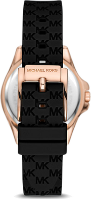  Shop Authentic Michael Kors Mini Pilot Black Dial Black Silicone Strap Watch For Women - MK7373 - Luxxuri