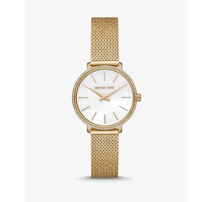  Shop Authentic Michael Kors Darci Quartz Gold Dial Gold Mesh Strap Watch for Women - MK7121 - Luxxuri