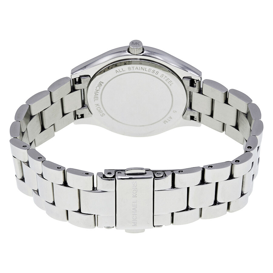  Shop Authentic Michael Kors Mini Slim Runway Silver Dial Silver Steel Strap Watch for Women - MK3548 - Luxxuri