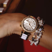  Shop Authentic Michael Kors Parker White Dial Two Tone Steel Strap Watch for Women - MK6119 - Luxxuri