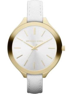  Shop Authentic Michael Kors Slim Runway White Dial White Leather Strap Watch For Women - MK2273 - Luxxuri
