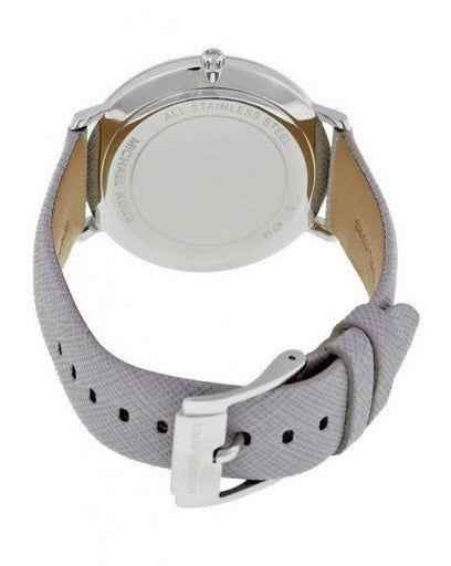  Shop Authentic Michael Kors Jaryn Quartz Silver Dial Grey Leather Strap Watch For Women - MK2470 - Luxxuri