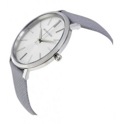  Shop Authentic Michael Kors Jaryn Quartz Silver Dial Grey Leather Strap Watch For Women - MK2470 - Luxxuri